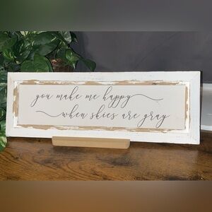 Net Rustic White You are My Sunshine Sign
